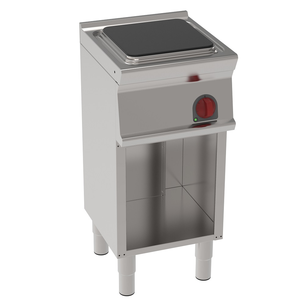Eurast 30941613 Electric cooker with 1 square plate  on open support - 400x450x900 mm - 4 Kw 230/1V