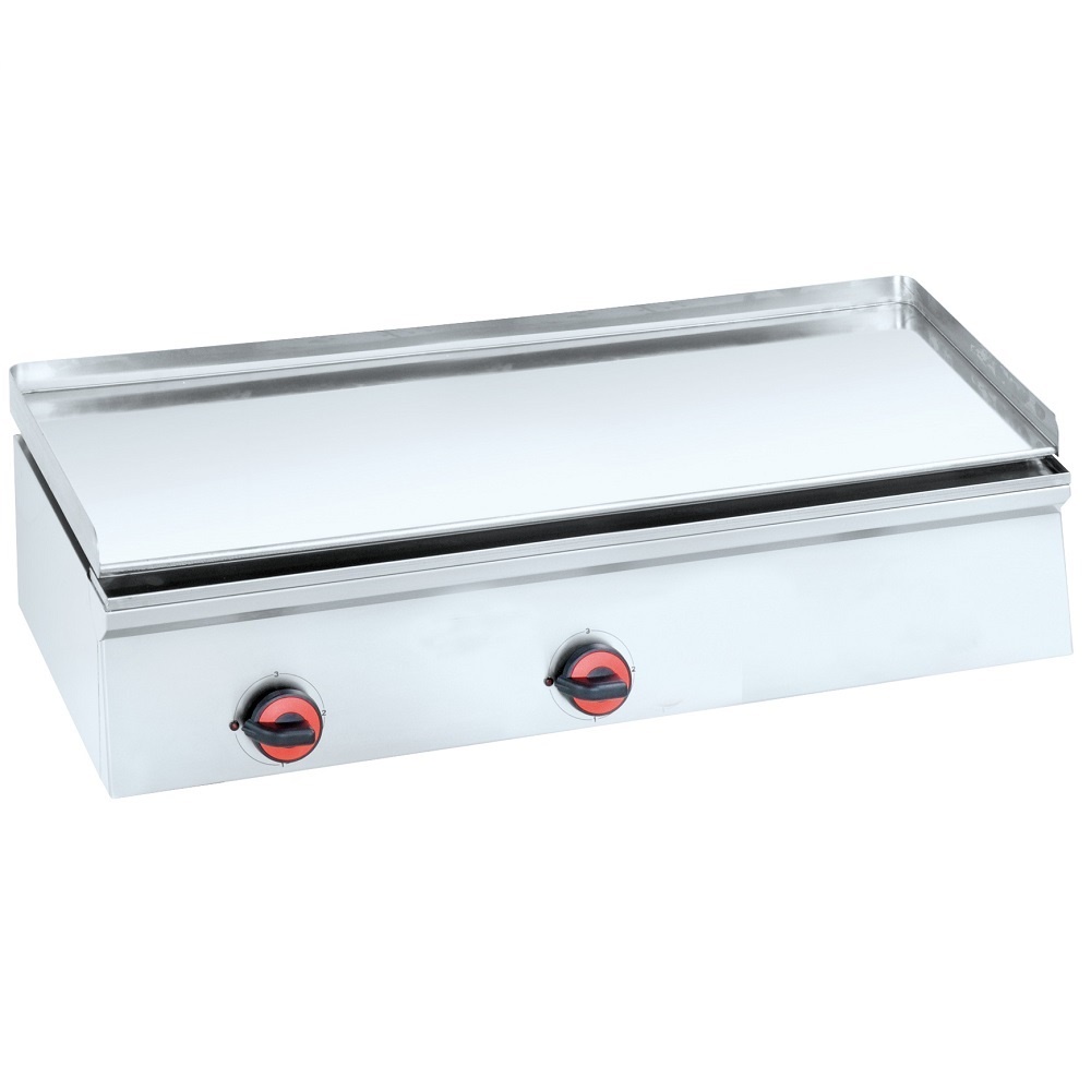 Electric hard chrome hot plate 12 mm smooth table top - 1000x450x240 mm - 5 Kw 230/1V - 4445EM10 Eur