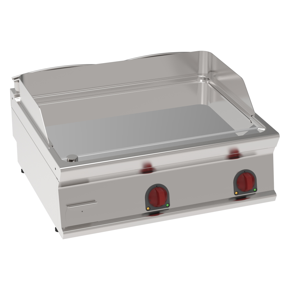 Eurast 36630617 Electric hard chrome hot plate 15 mm smooth table top - 800x700x280 mm - 7,8 Kw 400/