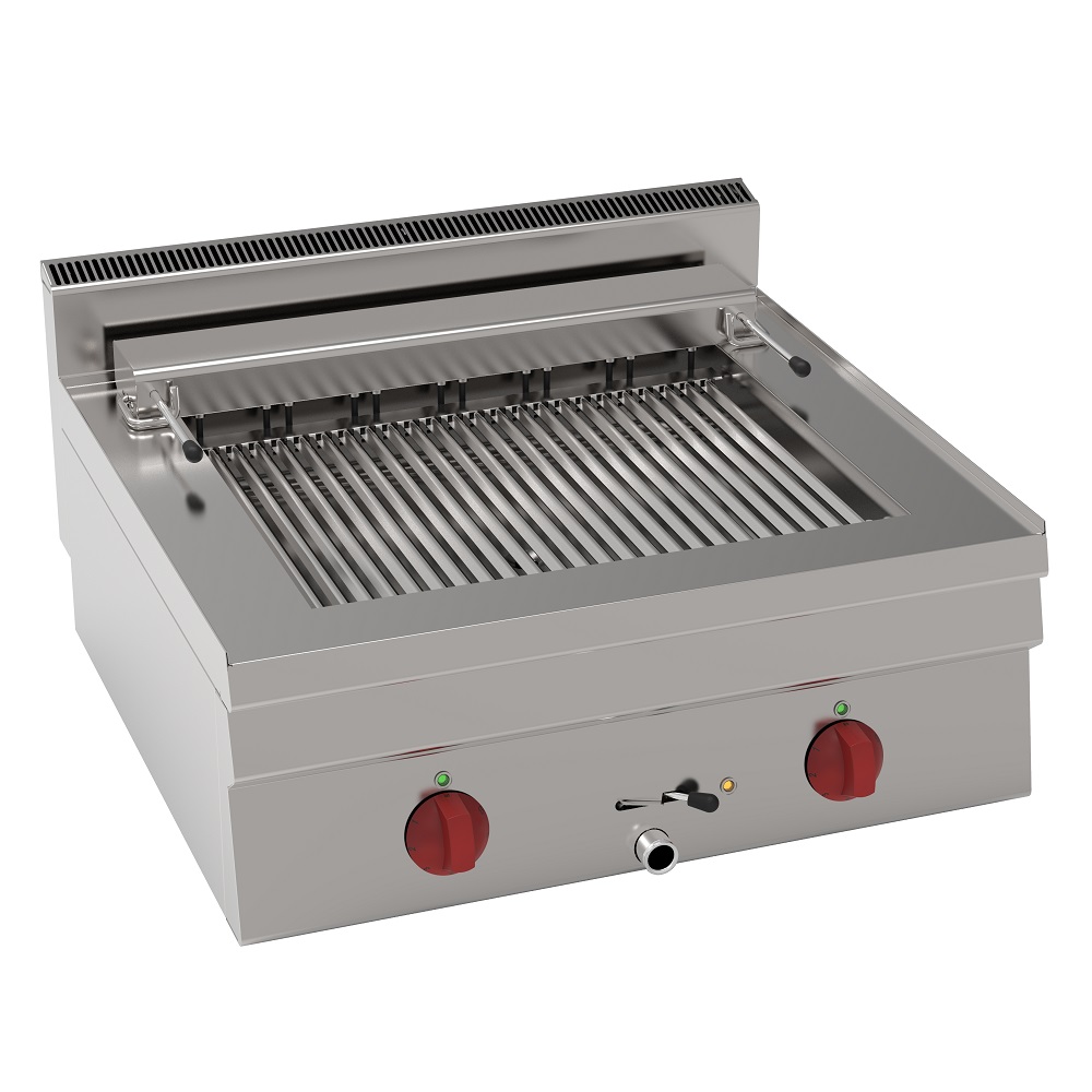 Eurast 30240621 Electric lava barbecue on table top - 700x600x280 mm - 6 Kw 400/3V