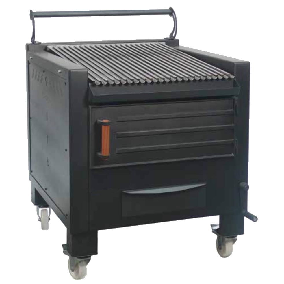 Vegetable charcoal barbecue 1 grill 62x78 - 800x820x930 mm - 52000008 Eurast