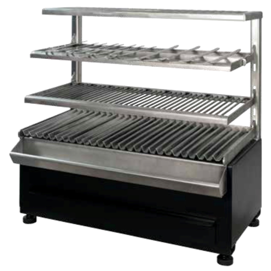 Eurast 52990053 Vegetable charcoal barbecue 2 grids 76x26 - 785x410x780 mm