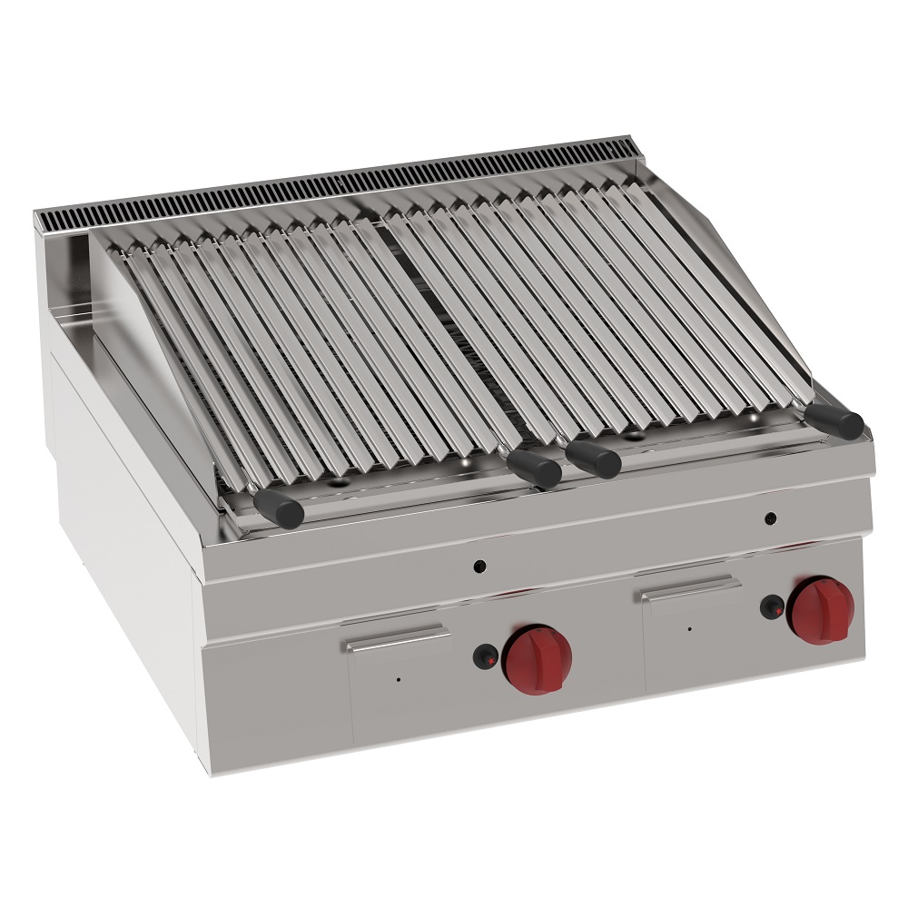 Eurast 30230321 Gas lava barbecue on table top - 700x600x280 mm - 13.8 Kw