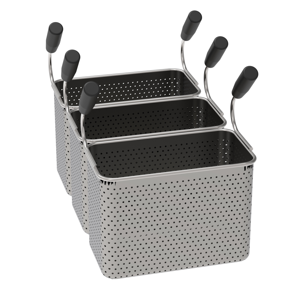 Basket pasta cooker pak 3 ng 1/3 - 290x160x200 mm - 4A405993 Eurast