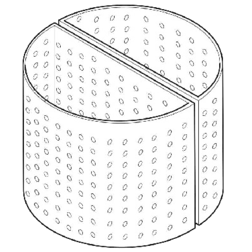 Perforated boiling pan basket ø 3 for pasta - 4A315993 Eurast