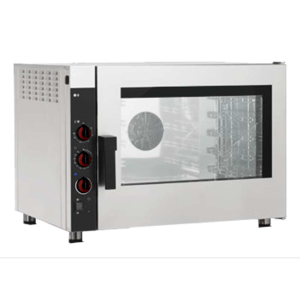 Eurast 41025GME Gas convection oven for 5 gn 1/1 or trays - 870x800x720 mm - 9.5 Kw + 300 W 230/1V