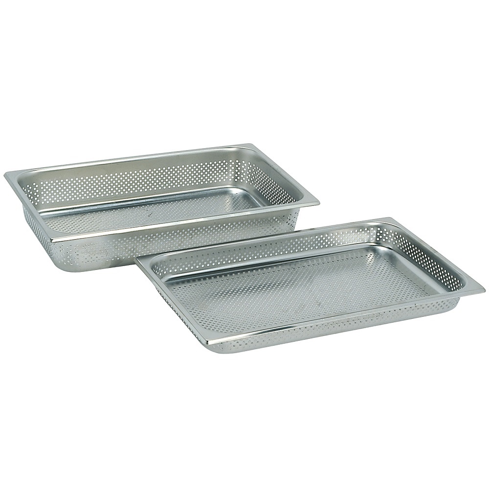 Gastronorm container 1/1 - 65 perforated stainless steel - 530x325x65 mm - CP110652 Eurast