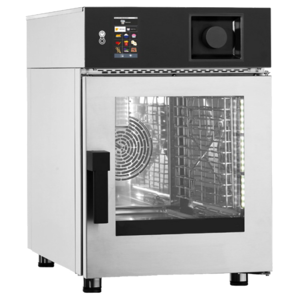Mixed oven conv.-steam dir. electr. 6 gn 1/1 - 520x800x770 mm - 6,9 KW 400/3V - 41W160MK Eurast