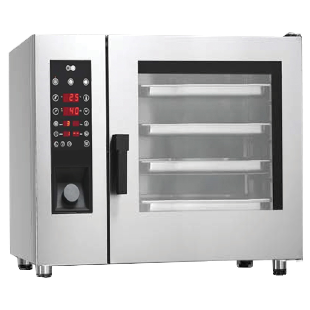 Eurast 41260GPE Gas direct steam-conv mixed oven for 6 gn 2/1 - 1120x850x840 mm - 19 Kw + 400 W 230/