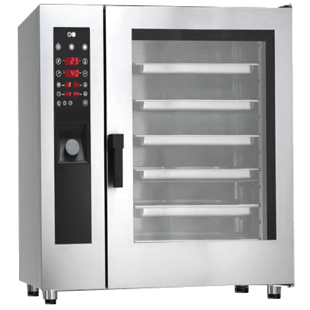 Eurast 41201EPE Electric direct steam-conv mixed oven for 10 gn 2/1 - 1120x850x1120 mm - 25,8 KW 400