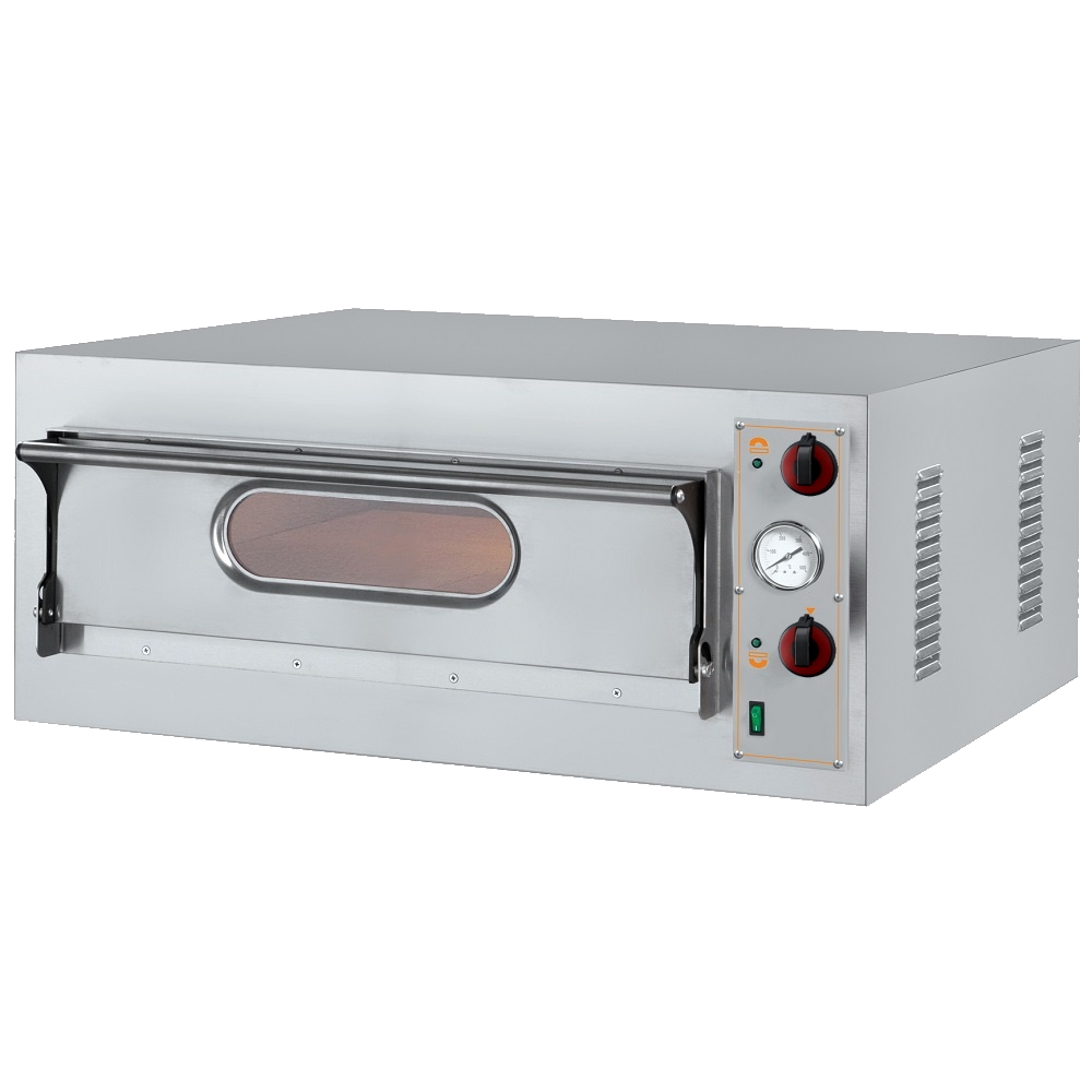 Eurast 51B40012 1 chamber electric pizza oven for 4 pizzas ø 360 - 950x860x400 mm - 6 KW 230/1V