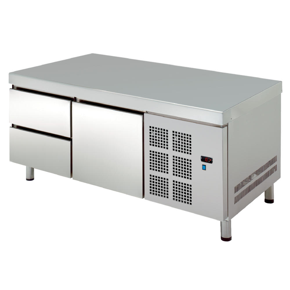 Cold reserve with drawers 1 large and 1 small - 1345x700x600 mm - 220 W 230/1V - 75489509 Eurast