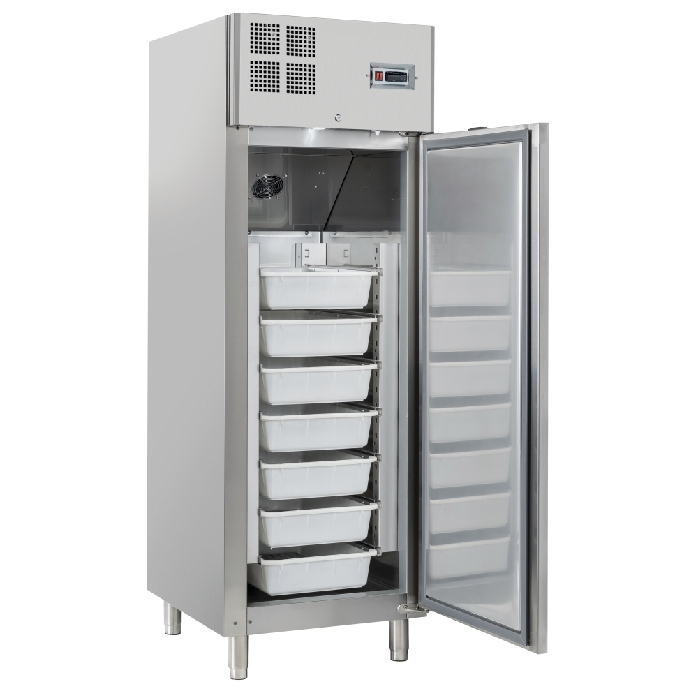 Eurast 70899509 Fish refrigerated cabinet with 7 drawers. 1 double door - 760x720x2010 mm - 600 W 23
