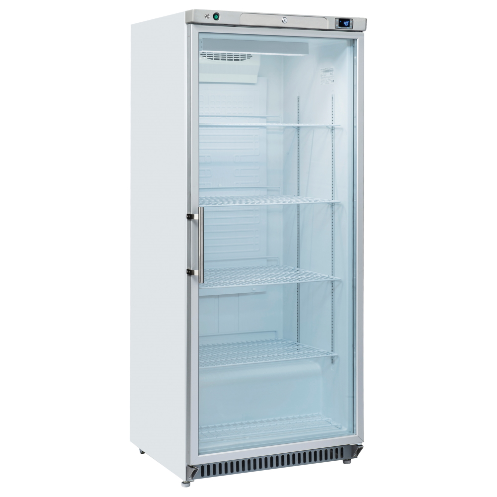 Eurast 76PC156S Static refrig. cabinet glass door 600 litres - 780x740x1870 mm - 200 W 230/1V