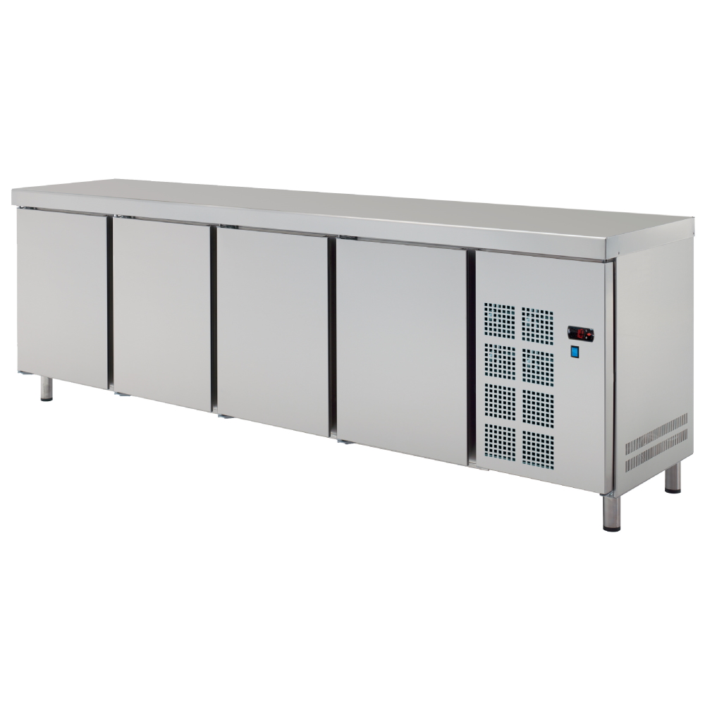 Eurast 7C909950 Central cold table gn 1/1 4 doors - 2245x700x850 mm - 400 W 230/1V