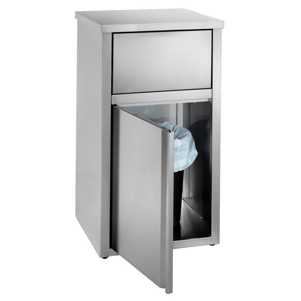 Eurast 11215062 Waste cupboard with hinged door - 670x585x1300 mm