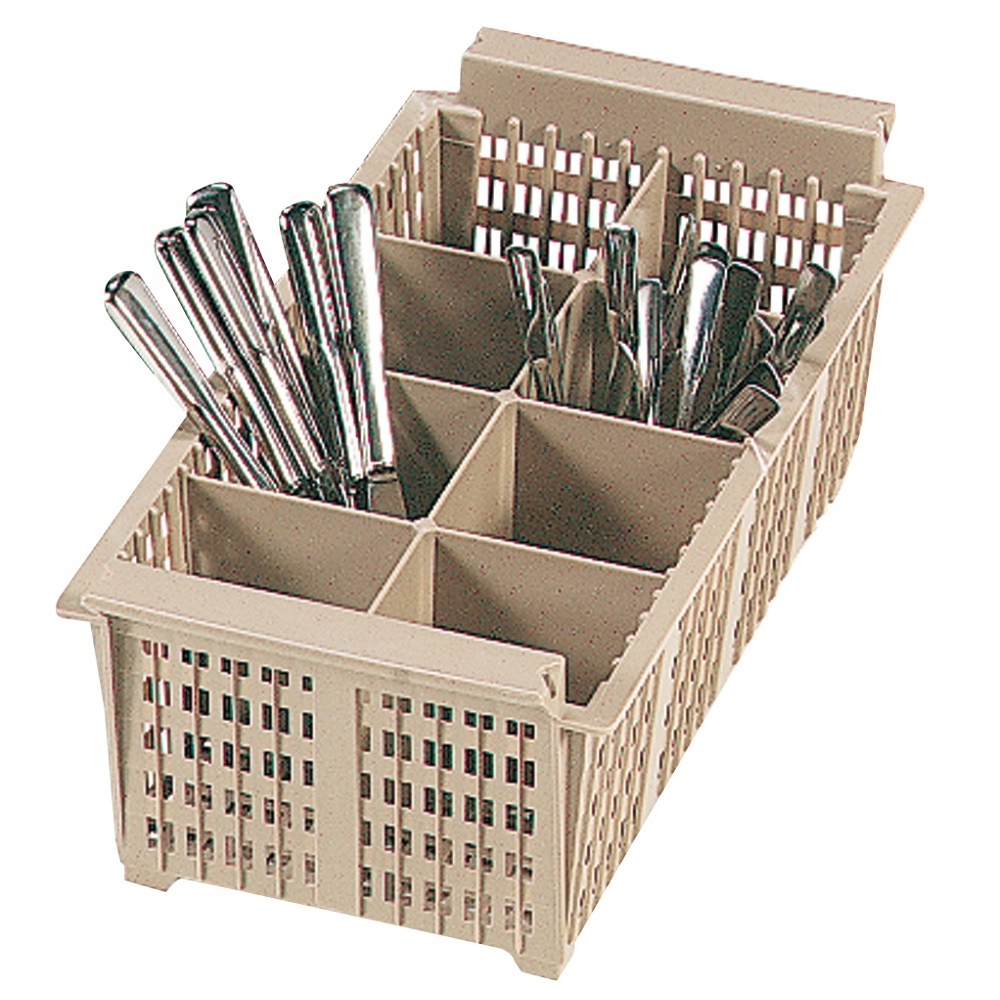 Dishwasher basket with 8 cutlery compartments - 425x220x140 mm - 95019 Eurast