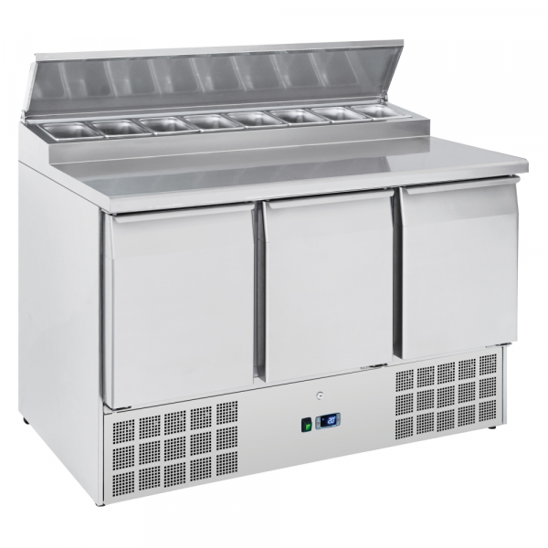 Snack preparation cabinet 3 doors with 8 trays - 1365x700x880 mm - 230 W 230/1V - 7CA395RC Eurast