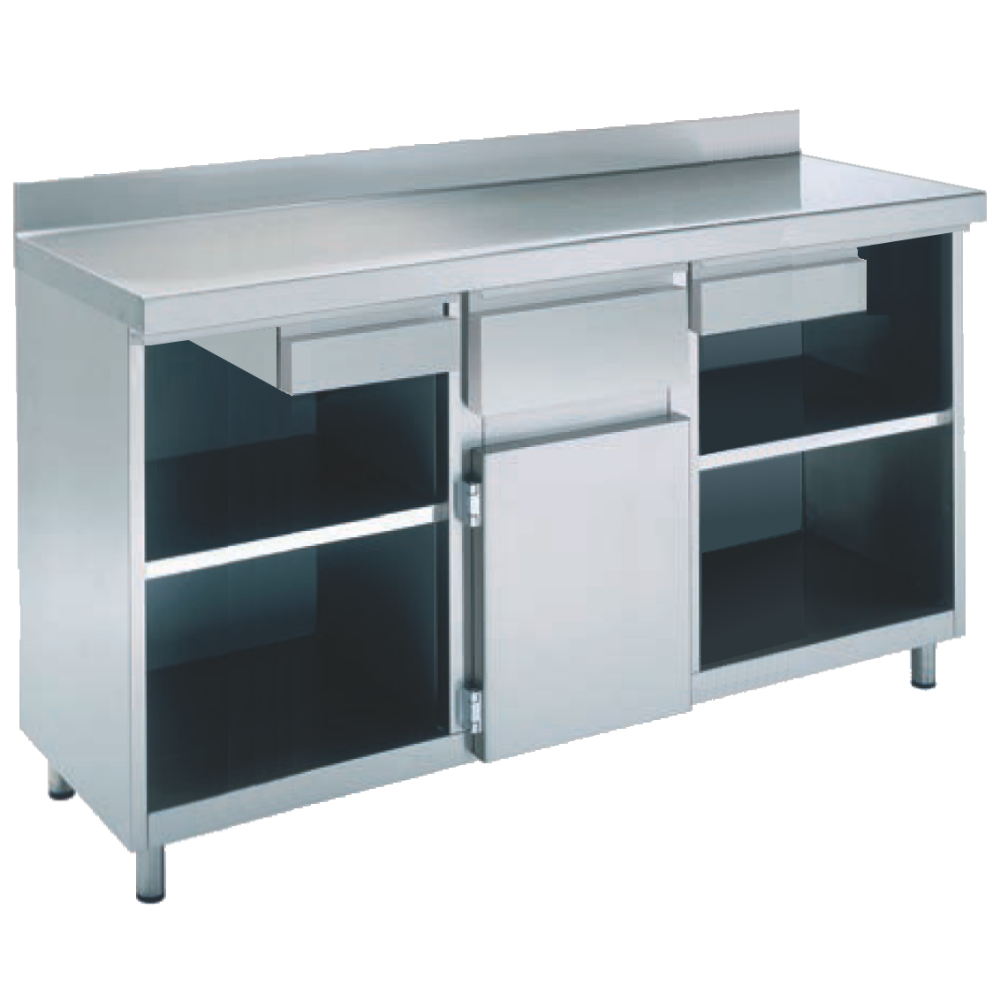 Coffee furniture 1 door 4 shelves 3 drawers - 2025x600x1050 mm - 15026509 Eurast