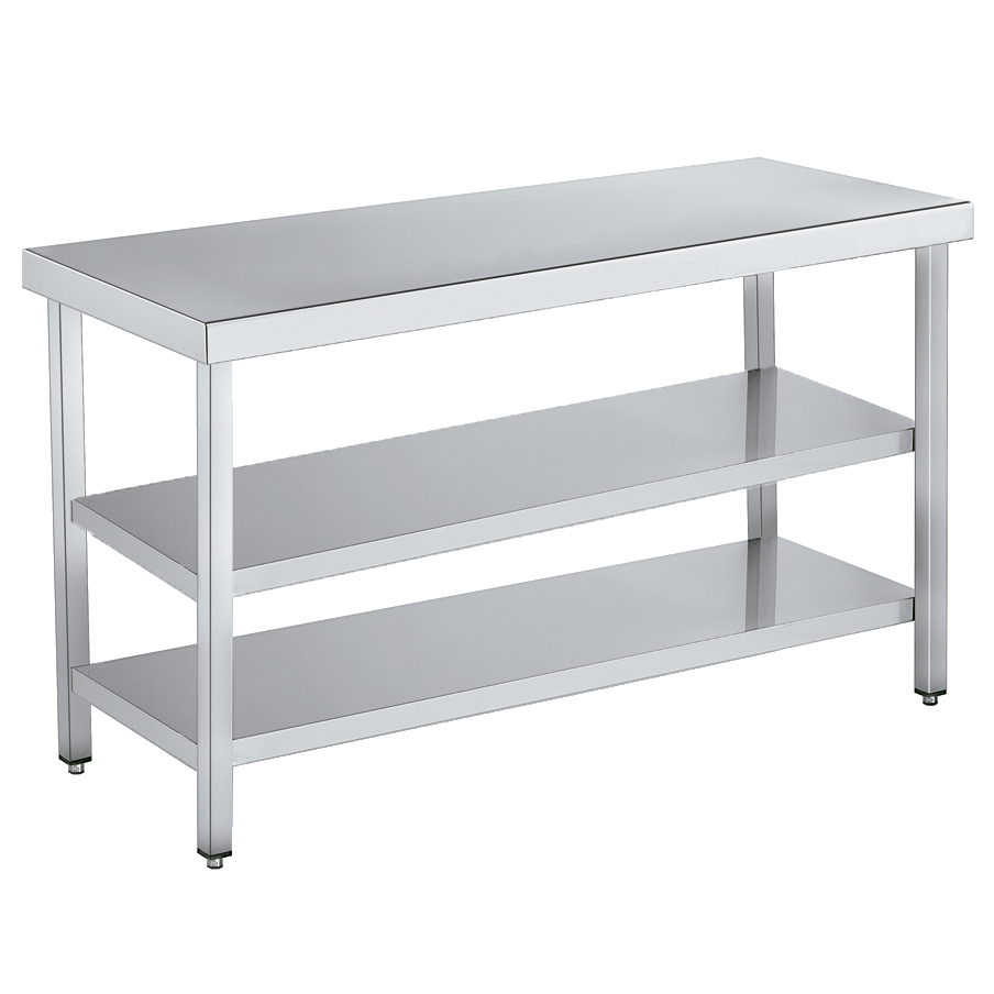 Central work table with 2 shelves disassembled - 1200x600x850 mm - 1D21062C Eurast