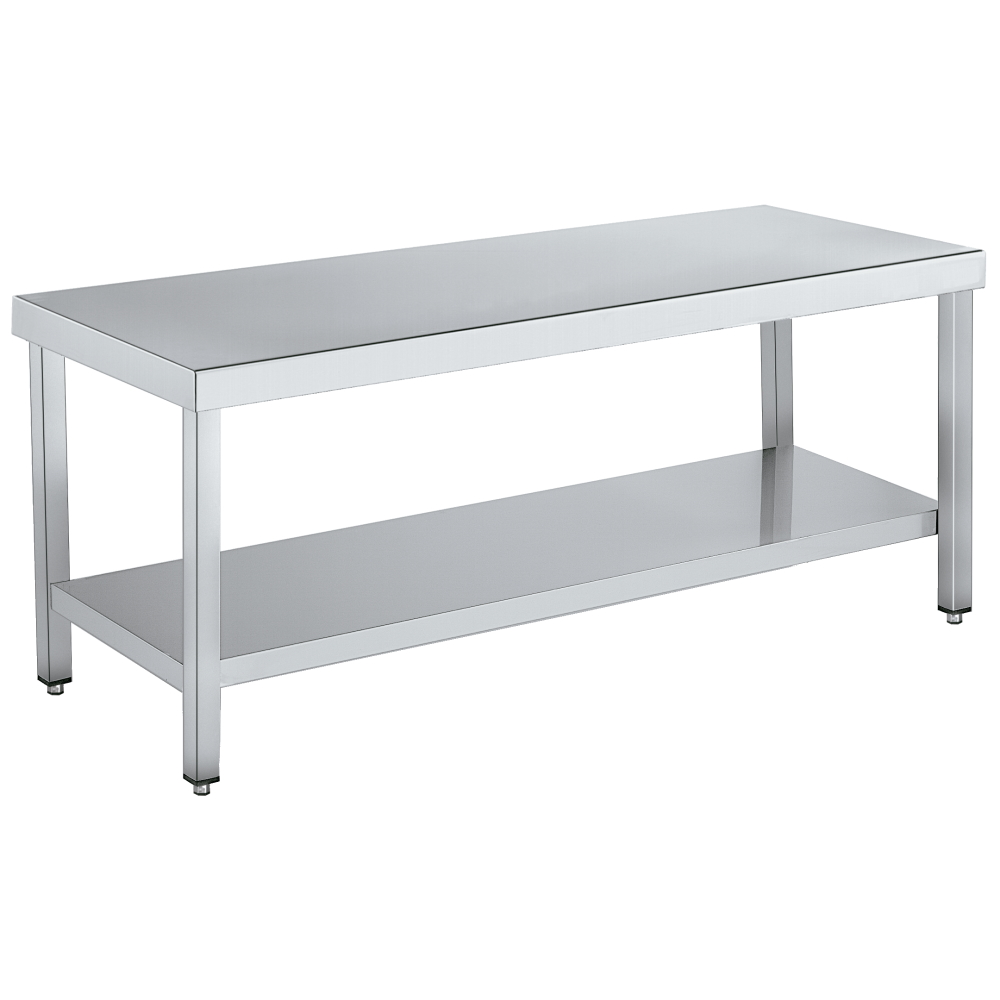Snack table height 600 with 1 shelf - 800x600x600 mm - 1080661C Eurast