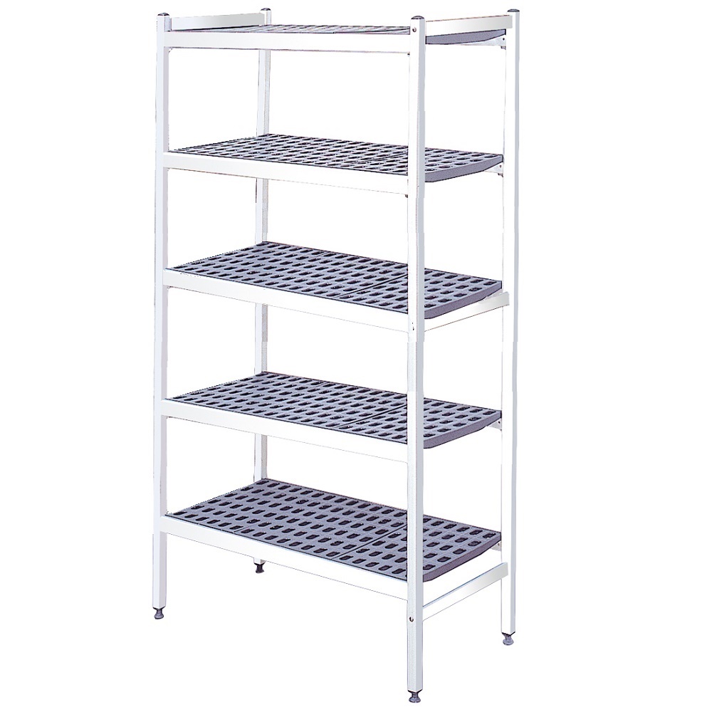 Estantería metálica de pié de duraluminio de 5 niveles 1127x470x1700 mm