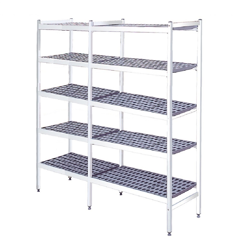 Estantería metálica de pié de duraluminio de 5 niveles 1816x470x1700 mm