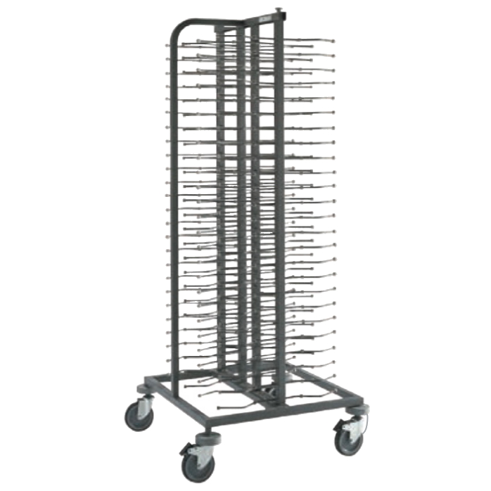 Eurast 90845009 Plating trolley for 100 dishes - 755x755x1800 mm