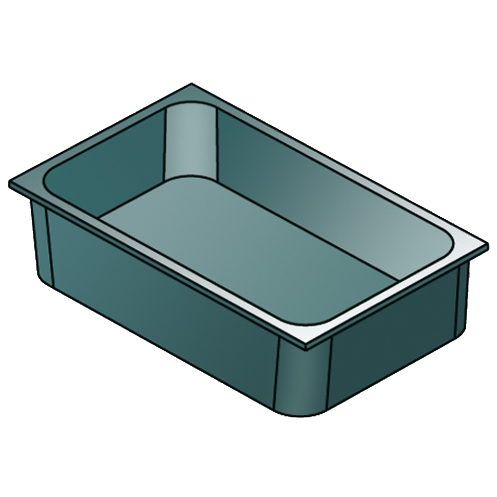 Gastronorm container 1/1 - 100 polypropylene - 530x325x100 mm - CP1110P1 Eurast
