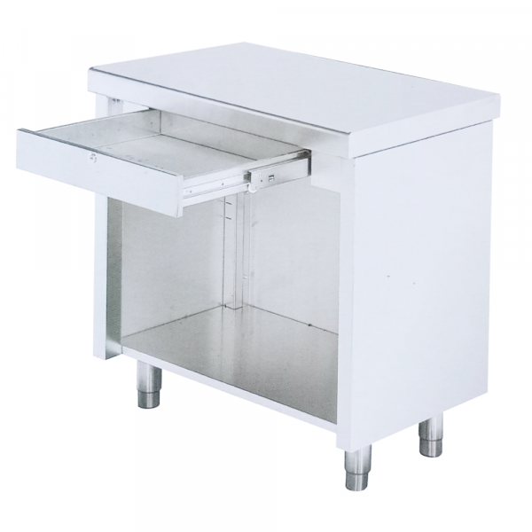 Computer or cash register table with 1 shelf - 800x500x850 mm - 10100G08 Eurast