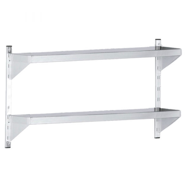 Adjustable wall shelf 2 shelves (depth 250) - 1000x250x600 mm - 31022000 Eurast