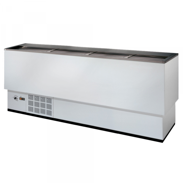 White lacquered bottle cooler galvanized interior 4 doors 550 liters - 2030x550x850 mm - 260 W 230/1
