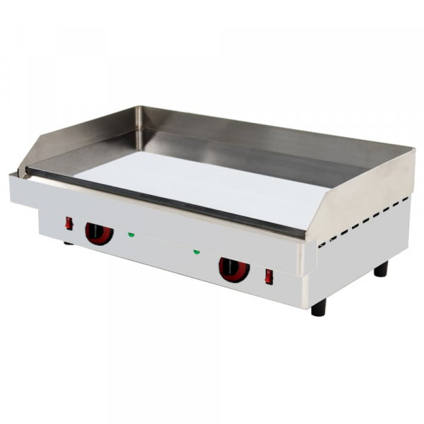 Electric hard chrome hot plate 15 mm smooth table top - 805x450x280 mm - 6 Kw 230/1V - 4454CEP0 Eura