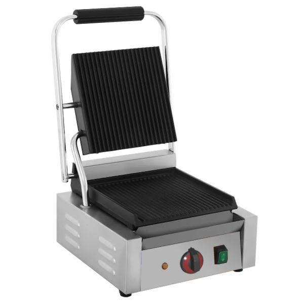 Grill hot plate 1 plate 240x240 and 1 grill - 306x365x210 mm - 1,8 Kw 230/1V - 4401186P Eurast