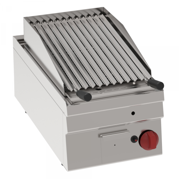 Gas lava barbecue on table top - 350x600x280 mm - 6,9 Kw - 30130311 Eurast