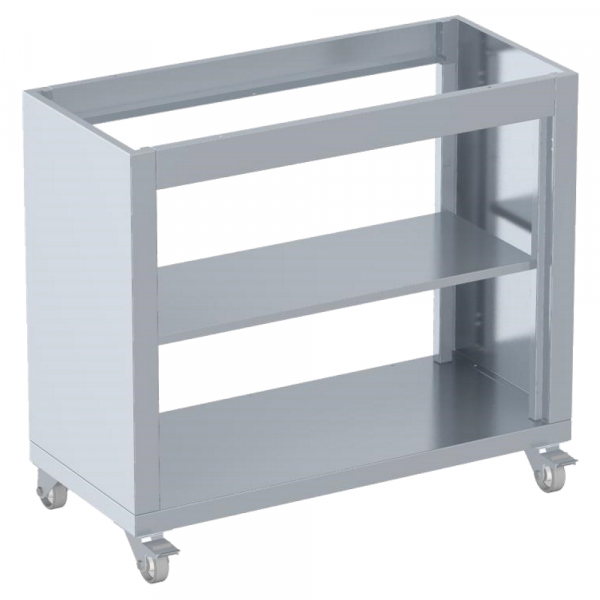 Support table 2 shelves and wheels - 800x450x890 mm - 535325N0 Eurast